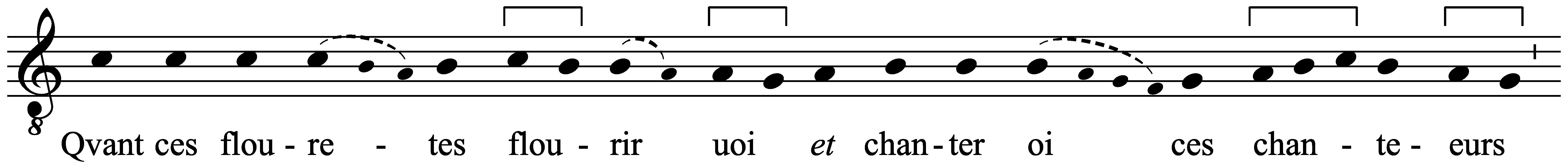 Work musical notation